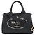 Prada Canapa Tote Bag Schwarz - Ansicht 2