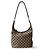 Borsa a tracolla Gucci GG Canvas Beige e Argento
