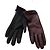 Autre Marque Auclair Betsy Lederhandschuhe Bordeaux und Schwarz Braun