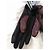 Autre Marque Auclair Betsy Lederhandschuhe Bordeaux und Schwarz Braun - Ansicht 12