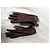 Autre Marque Auclair Betsy Lederhandschuhe Bordeaux und Schwarz Braun - Ansicht 18