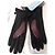 Autre Marque Auclair Betsy Lederhandschuhe Bordeaux und Schwarz Braun - Ansicht 19
