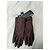 Autre Marque Auclair Betsy Lederhandschuhe Bordeaux und Schwarz Braun - Ansicht 2