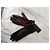 Autre Marque Auclair Betsy Lederhandschuhe Bordeaux und Schwarz Braun - Ansicht 7
