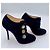 Christian Louboutin Bootoni MJ 100 Stivaletti Camoscio Nero - vista 3