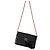 Céline Celine Triomphe Lackleder-Kettentasche Schwarz