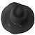 Autre Marque Cappello fedora in lana nero