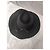 Autre Marque Cappello fedora in lana nero - vista 2