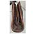 Pouch Céline Maclen in tela rivestita e pelle Marrone - vista 3