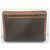Pouch Céline Maclen in tela rivestita e pelle Marrone - vista 8