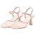 Décolleté Slingback Chanel in mesh rosa e pelle