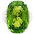 Anello Adler, oro bianco, peridoto e diamanti.