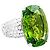Anello Adler, oro bianco, peridoto e diamanti. - vista 2