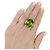 Anello Adler, oro bianco, peridoto e diamanti. - vista 5