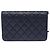 Borsa CHANEL Wallet on Chain in Pelle Blu Navy - 103856 - vista 3