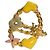 LOUIS VUITTON Sweet Monogram Pastel Enamel Gold Spiral Wrap Ring LV Flower Heart Rosa D'oro Verde Giallo