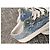 Baskets Louis Vuitton Monogram Denim Blanc Bleu - vue 14