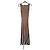 Autre Marque Marks & Spencer Limited Edition Rippstrick-Midikleid Beige