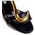 Manolo Blahnik Sandali in pelle nera dettaglio oro Nero Gold hardware - vista 2