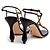 Manolo Blahnik Sandali in pelle nera dettaglio oro Nero Gold hardware - vista 4