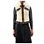 Burberry Cappotto in denim e shearling crema e blu navy - size UK 10 Crudo