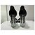 Louis Vuitton Sandali Crystal Flower High Heels Velluto Acrilico Nero Taglia 36 Gold hardware - vista 10