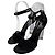 Louis Vuitton Sandali Crystal Flower High Heels Velluto Acrilico Nero Taglia 36 Gold hardware - vista 2