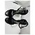 Louis Vuitton Sandali Crystal Flower High Heels Velluto Acrilico Nero Taglia 36 Gold hardware - vista 5
