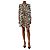 Mcq Top floreale in seta bianco e nero - size UK 6