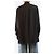 Victoria Beckham Camisa preta com painel contrastante - size UK 6 Preto - vista 2