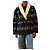 Isabel Marant Etoile Qayla Mantel Schwarz - Größe UK 6