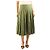 Colombo Falda midi plisada de mezcla de seda verde - size UK 10