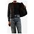 Ermanno Scervino Kurze gesteppte Jacke in Schwarz - size UK 8 - Ansicht 4
