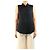Theory Blusa de seda negra sin mangas - talla M Negro