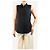 Theory Blusa de seda negra sin mangas - talla M Negro - vista 3