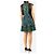 Valentino Mini vestido estampado sin mangas con ribete de encaje, verde - size UK 12 - vista 2
