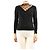 Red Valentino Schwarzer Pullover mit Spitzenbesatz - size S