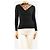 Red Valentino Schwarzer Pullover mit Spitzenbesatz - size S - Ansicht 3
