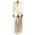 Ermanno Scervino Conjunto de traje de dos piezas en satén crema - size UK 10 Crudo - vista 3