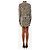 Saint Laurent Mini robe en soie imprimée cœurs noir et blanc - size UK 6 - vue 2