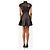 Philipp Plein Netzkleid aus schwarzem Leder - size S - Ansicht 2