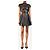 Philipp Plein Netzkleid aus schwarzem Leder - size S - Ansicht 3