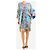 Etro Vestido caftán estampado de seda azul - size M - vista 3