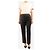 Agnona Pantalones de lana elásticos marrón oscuro - size UK 10 Castaño - vista 2