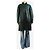 Isabel Marant Cappotto reversibile in shearling Abazoe verde scuro - size UK 10 - vista 3
