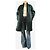 Isabel Marant Cappotto reversibile in shearling Abazoe verde scuro - size UK 10 - vista 4