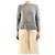 Autre Marque Grauer Merino-Kaschmir-Pullover - Größe S