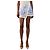 Self portrait Mini gonna-pantaloncini ricamata paisley bianca e blu - size UK 8 Bianco