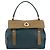 SAINT LAURENT Hand Bag Leather Navy Beige 197149 - vista 13