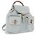 GUCCI Bamboo Backpack Suede Light Blue Gold 003 2058 0016